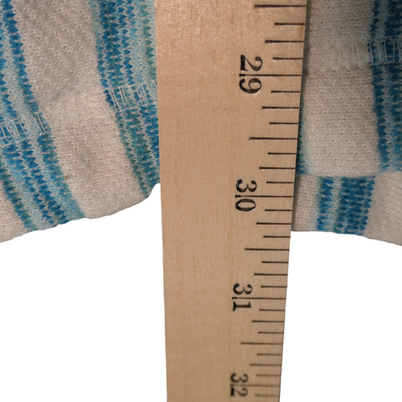 Soft Surroundings Tunic Sweatshirt Womens S Blue Cotton Viscose Blend Pockets - Picture 8 of 9